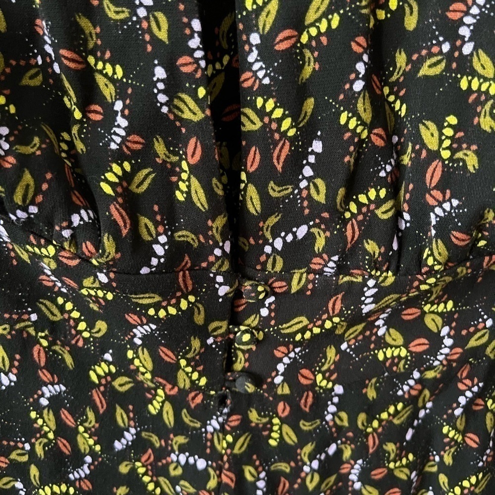 Free People Meet Virginia Printed Romper Size 0 Boho Whimsigoth Whimsical Fairy - Picture 10 of 12